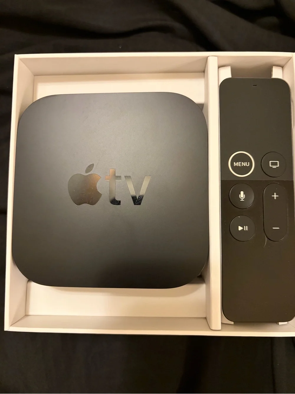 Apple TV streaming box with Siri Remote - Black